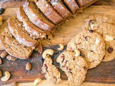 Pães e bolachas contém glúten