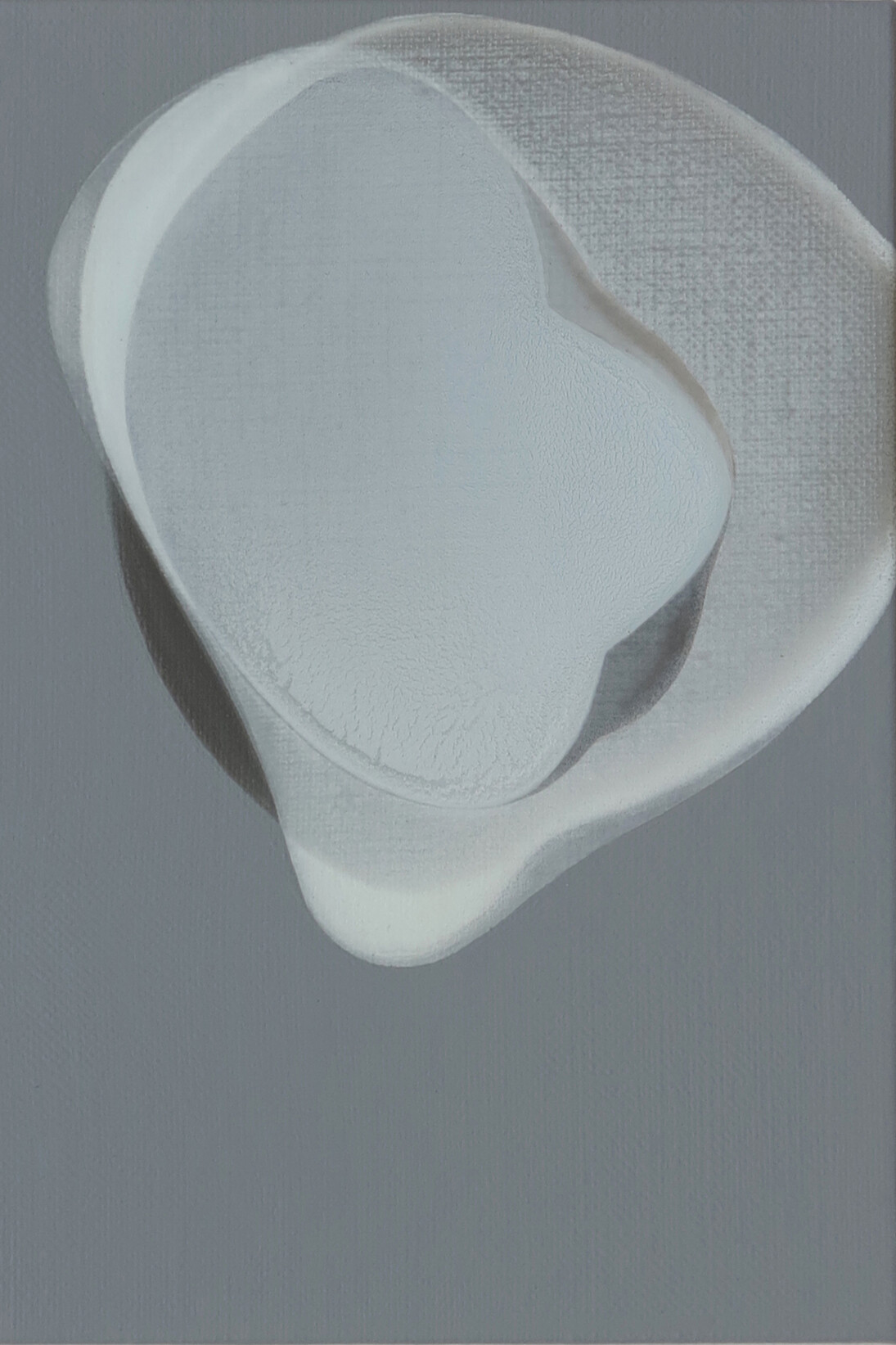 Sooyeon Hong, Invisible Hands, 2014, Acrylic on linen, 8 3/4 x 6 1/4 in, courtesy of Flowers Gallery, London and New York