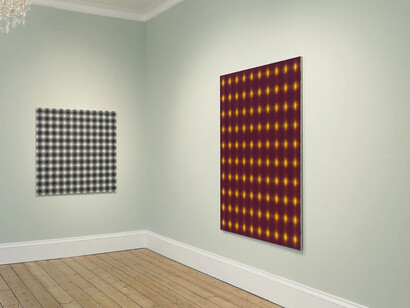 Peter Schuyff, A great sufficiency, veduta della mostra. Cortesia di Galleria Massimo De Carlo