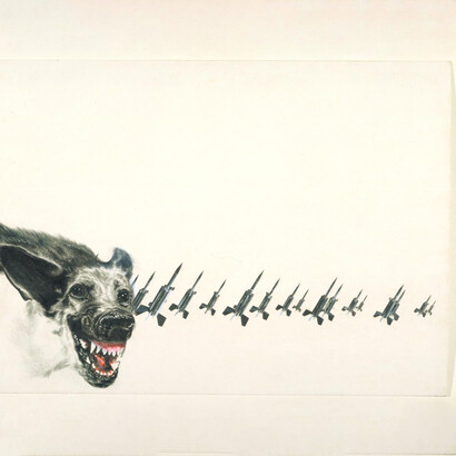 Colin Self, Guard Dog on a Missile Base, No. 1, 1965 © Colin Self, DACS 2021