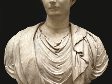 The bust of Princess Julia, daughter of roman emperor Titus