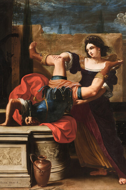 Elisabetta Sirani, Timoclea vermoord Alexander's kapitein, 1659 (Museo e Real Bosco di Capodimonte, Napoli)