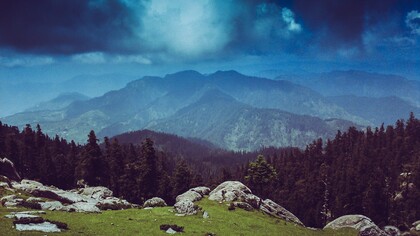 The Himalayan mountains in India 