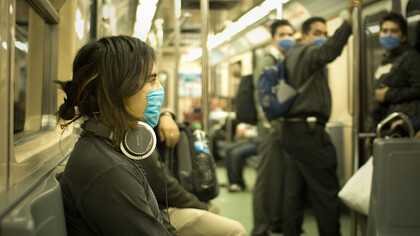 Pasajeros en el metro de Ciudad de México
