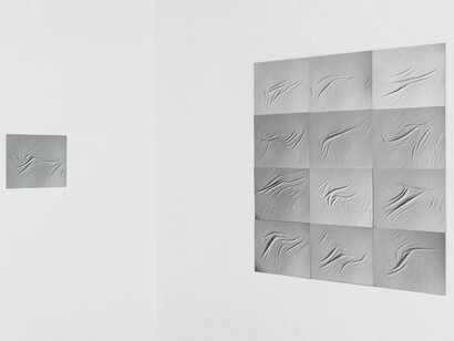 Dóra Maurer and Ryszard Waśko, exhibition view. Courtesy of Edition & Galerie Hoffmann