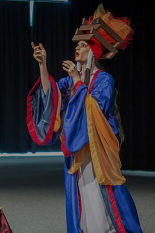 Altaïr debuts as Himiko from Okami at the Individual Cosplay Competition during the Japan Impact Convention, held on February 16-17, 2019, at EPFL in Switzerland