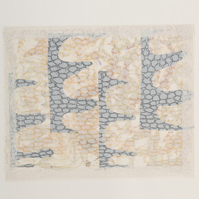 Chakaia Booker, Untitled, 2014, Woodcut, Handpainting, 19.75 x 23.75 inches
