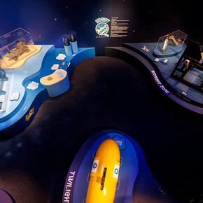 Ultimate depth, a journey to the bottom of the sea, exhibition view. Courtesy of Australian National Maritime Museum