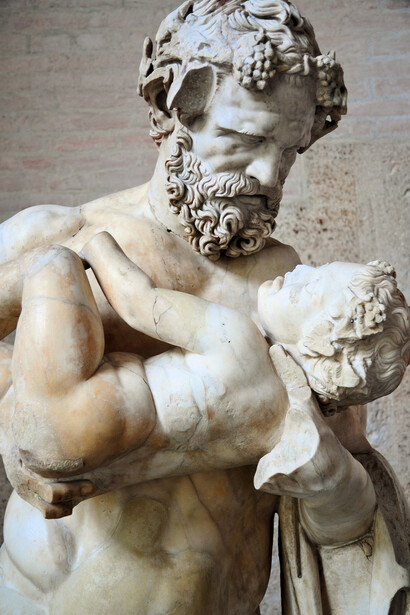 Dioniso e il satiro Sileno 