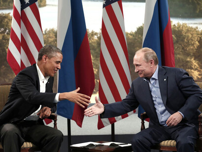 Barack Obama and Vladimir Putin 