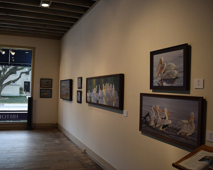 The Ways of Water Birds by Debbie Stevens. Courtesy of William Reaves | Sarah Foltz Fine Art 
