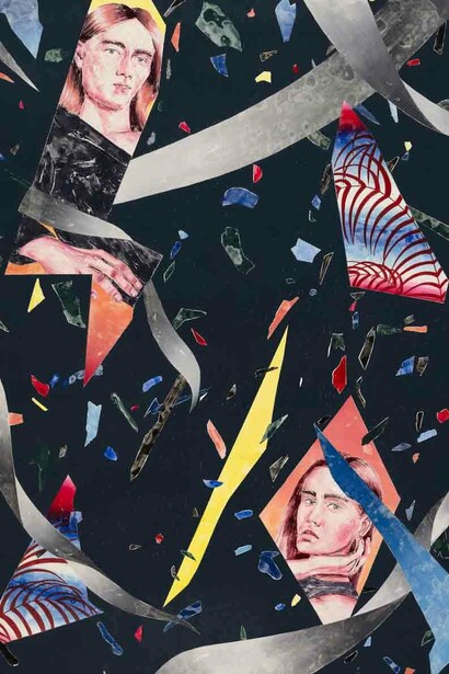 Time and space came only into existence, when they began to think. 210 x 153 cm