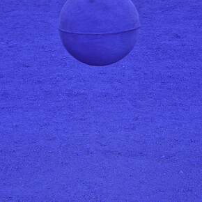 Yves Klein, Exhibition view. Courtesy of MUAC