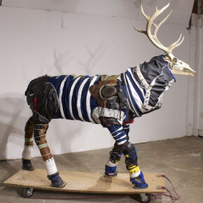 Sarah Fortais, Spacesuits for Animals (Stag), 2016. Courtesy of Charlie Smith London