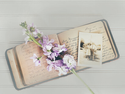A journal holds memories recorded