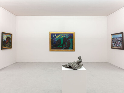 Verschiedene Künstler, Expressiv! Gemälde des expressionismus der ersten und zweiten generation, ausstellungsansicht. Mit freundlicher genehmigung von Galerie Henze & Ketterer