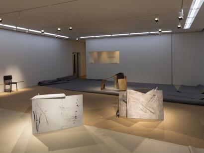 Tatiana Trouvé, Exhibition view. Courtesy of Perrotin gallery