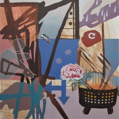 Margaret Witschl, That sinking feeling. Courtesy of Bugera Lamb Fine Art