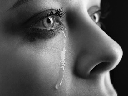 Mujer con lágrimas