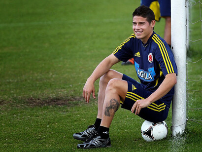 El joven James Rodríguez