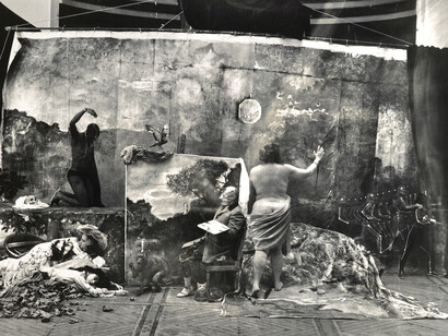 Joel-Peter Witkin, Studio of the painter (Courbet) (detail), Paris, 1990. Courtesy of Fahey/Klein Gallery