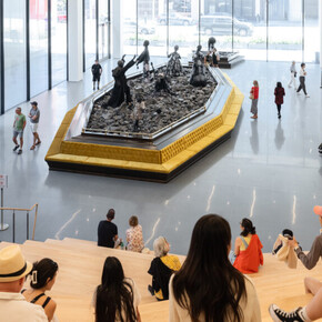 Kara Walker, Fortuna and the immortality garden (machine), exhibition view. Courtesy of San Francisco Museum of Modern Art