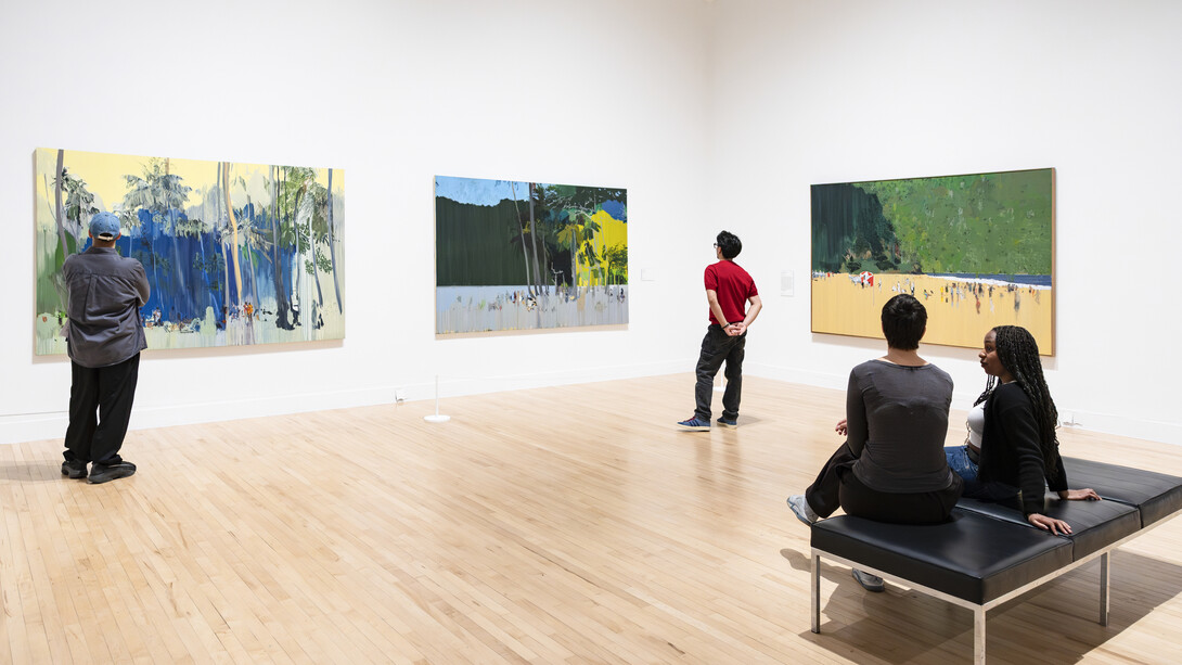 Hurvin Anderson, exhibition view. Courtesy of Tate Britain 
