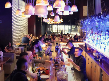 Bar from Le Grand Restaurant, Los Angeles, United States