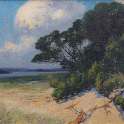 Sears Gallagher, Secluded beach (detail). Courtesy of Vose Galleries