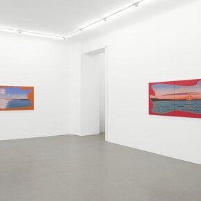 Caroline Bachmann, Der see und die sonne, ausstellungsansicht. Mit freundlicher genehmigung von Meyer Riegger