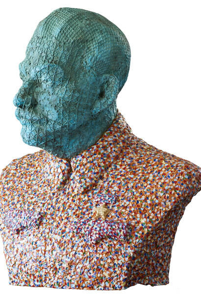 Sam Havadtoy, Stalin with bow tie, Trilogy, 2016. Photographer Gyorgy Darabos