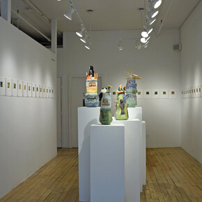 Karin Bruckner and Kate Missett, Small worlds, exhibition view. Courtesy of Carter Burden Gallery