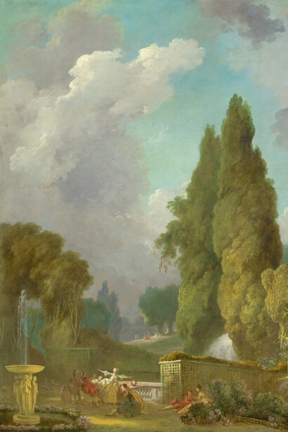 Jean-Honoré Fragonard, Blinde Kuh, Detail, 1775/1780, Öl auf Leinwand, 216,2 x 197,8 cm, National Gallery of Art, Washington