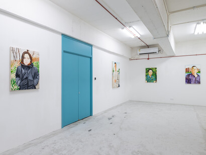 Installation view, Homer Shew, solo exhibition, Edouard Malingue Gallery, Hong Kong, 2021. Image courtesy of the artist and Edouard Malingue Gallery.

