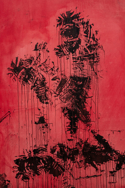 Jacob Trouba, Red, 2023. Courtesy of Harper's Gallery