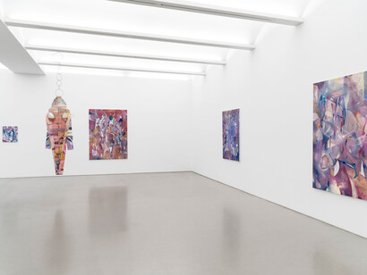 Mathilde Denize, Sound of figures, exhibition view. Courtesy of Perrotin Gallery