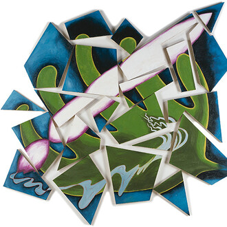 Oil on 22 canvases, 9 feet 7 inches x 10 feet 4 inches. Purchase: acquired through the generosity of the William T. Kemper Foundation—Commerce Bank, Trustee, 2000.19.A-V. This work is copyrighted. Contact Artists Rights Society (ARS), New York.