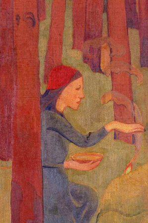  Paul Sérusier, "L’Incantation ou Le Bois sacré", dettaglio