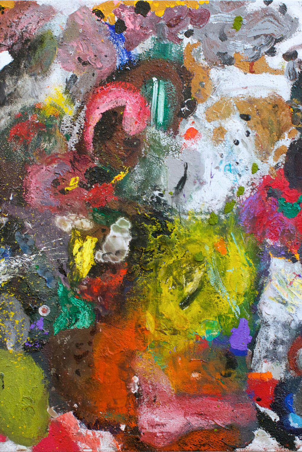 Jim Dine, It Creases So Easily, 2014, acrylique, sable et fusain sur toile, 122 x 107 cm, Courtesy Galerie Daniel Templon, Paris & Brussels