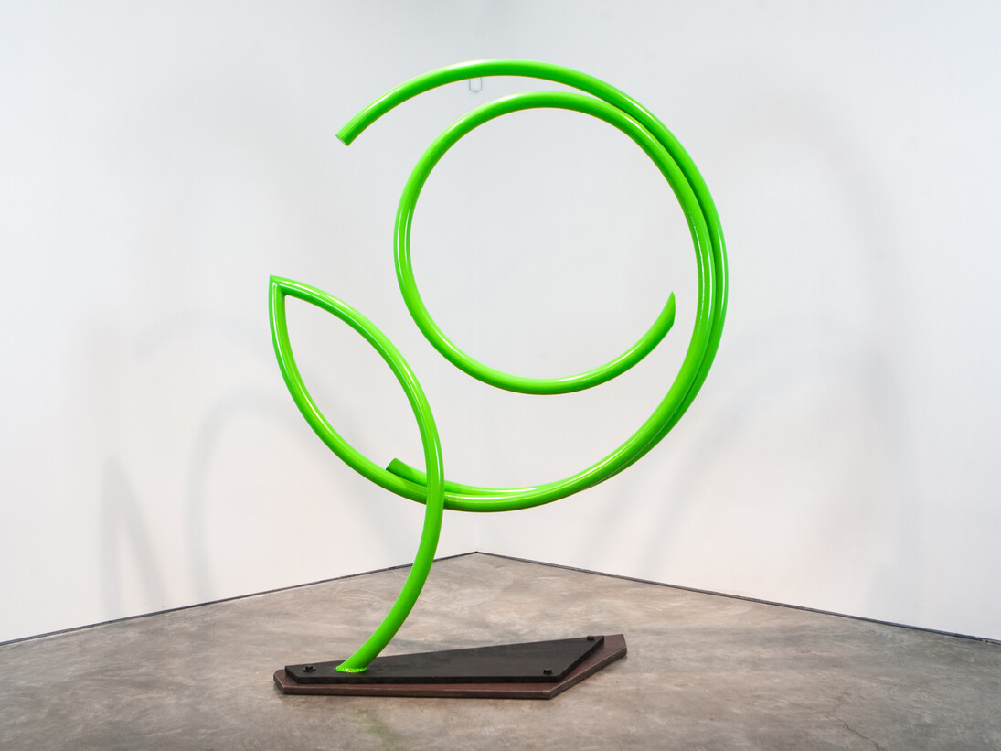John Clement, Awho, painted steel, 84 x 65 x 18 inches, 213 x 165 x 46 cm - 2014