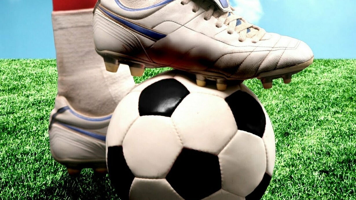 Antiguo balón de fútbol