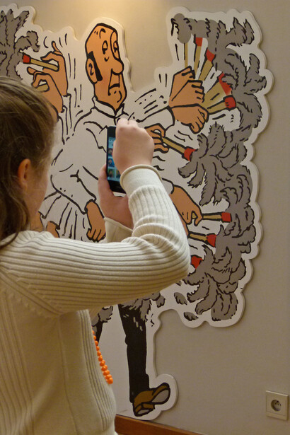 The Hergé area. Courtesy of Comics Art Museum