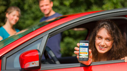 Una usuaria de BlaBlaCar