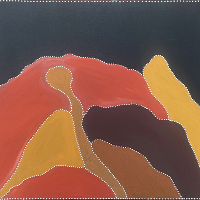 Lorraine Daylight, Birnoo country (detail). Courtesy of Japingka Gallery