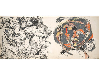 Jackson Pollock, 1912-1956, Portrait and a Dream, 1953, Oil and enamel on canvas, Overall: 58 1/2 x 134 3/4 in. Dallas Museum of Art, gift of Mr. and Mrs. Algur H. Meadows and the Meadows Foundation, Incorporated © Pollock-Krasner Foundation/Artists Rights Society (ARS), New York

