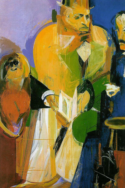 Pomar, Julio - Edgar Poe, Charles Baudelaire, un orang-outan et le corbeau (1985)