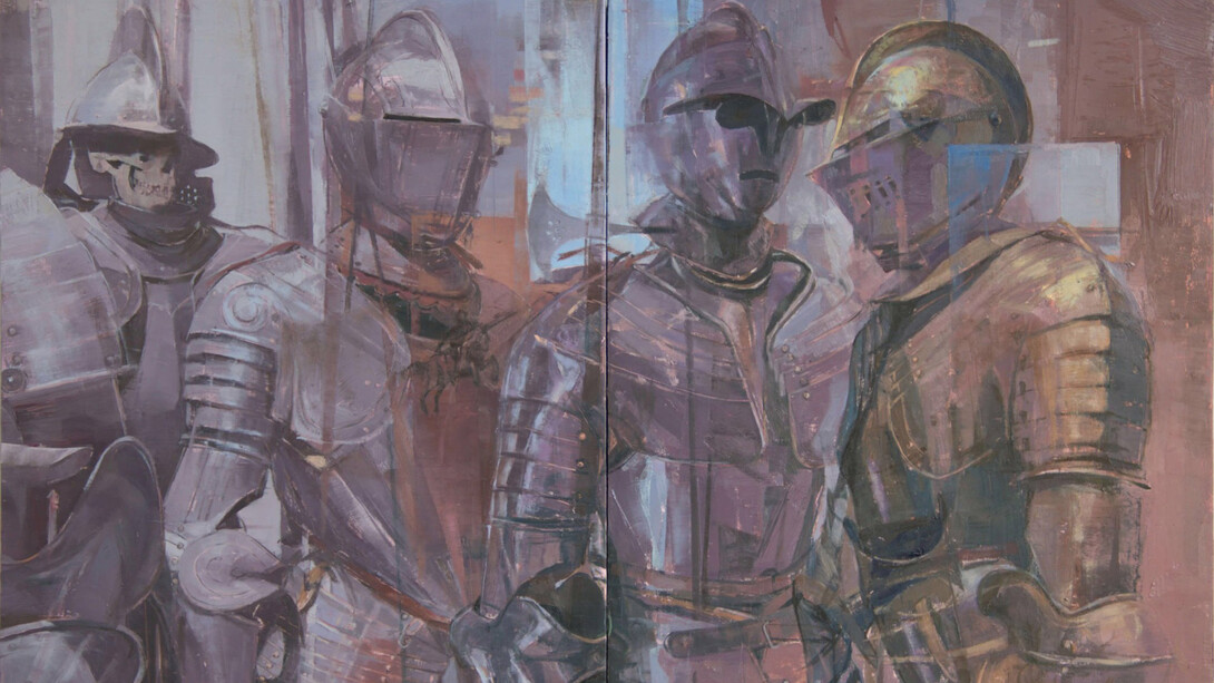 Elena Burykina, Parley (Diptych), 2025. Courtesy of Abend Gallery