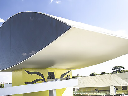 Immerse yourself in the world of visual arts, architecture, urbanism, and design at the captivating Oscar Niemeyer Museum 