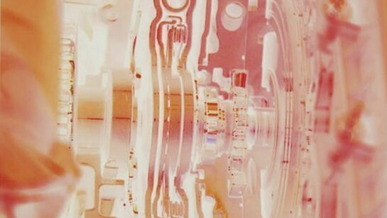 Joe Pflieger, detail of Red Cadillac, 2014, archival inkjet print mounted on acrylic with artist frame, 41.25 by 28.75 inches, edition of 3 + AP