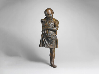 Estatuilla de bronce de un artesano de mediados del siglo I a.C., Museo Metropolitano de Arte, Nueva York